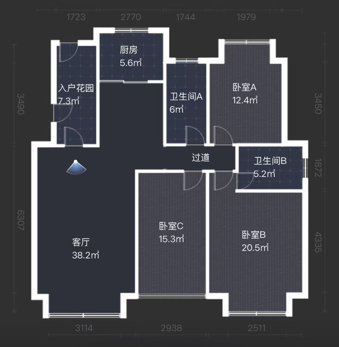 共和城 3室2厅1卫 57.8万 共和城 3室2厅1卫 57.8万室内图