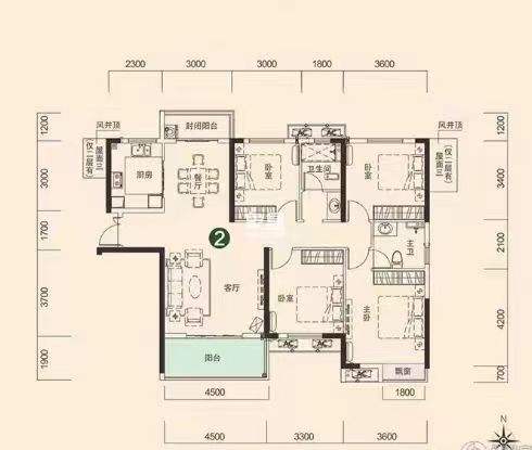 中建江湾壹号  4室2厅2卫    82.0万