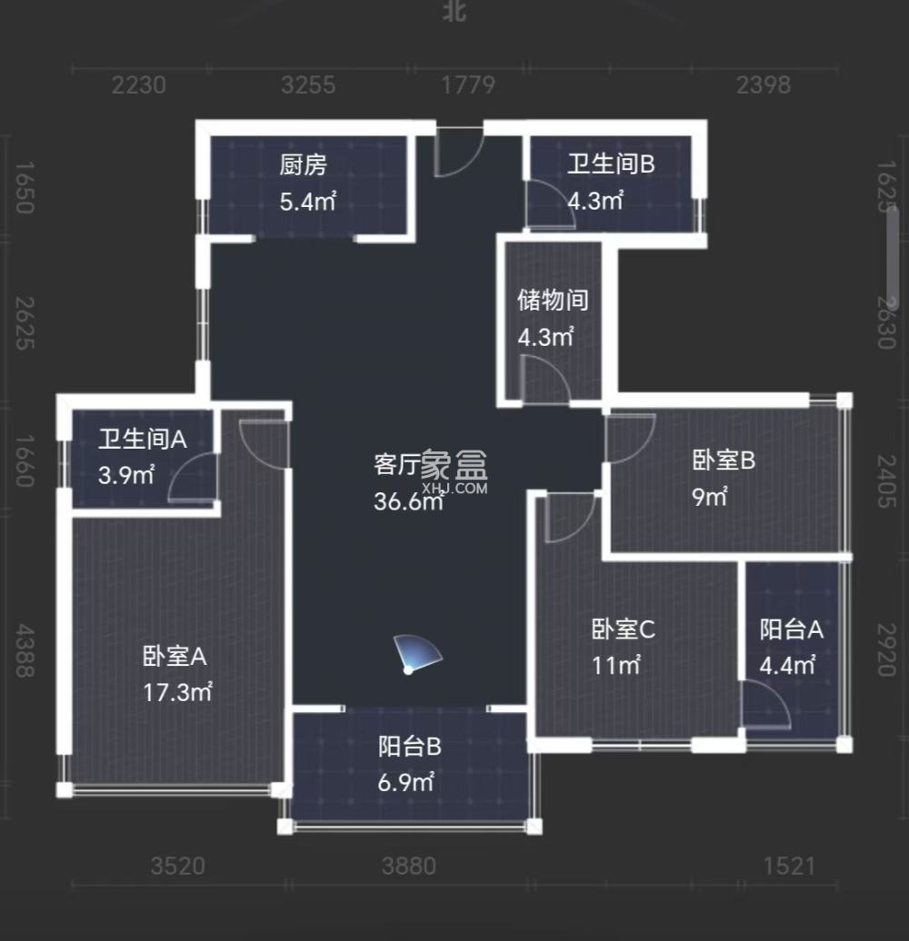 金轮翡翠名园  4室2厅2卫   88.00万