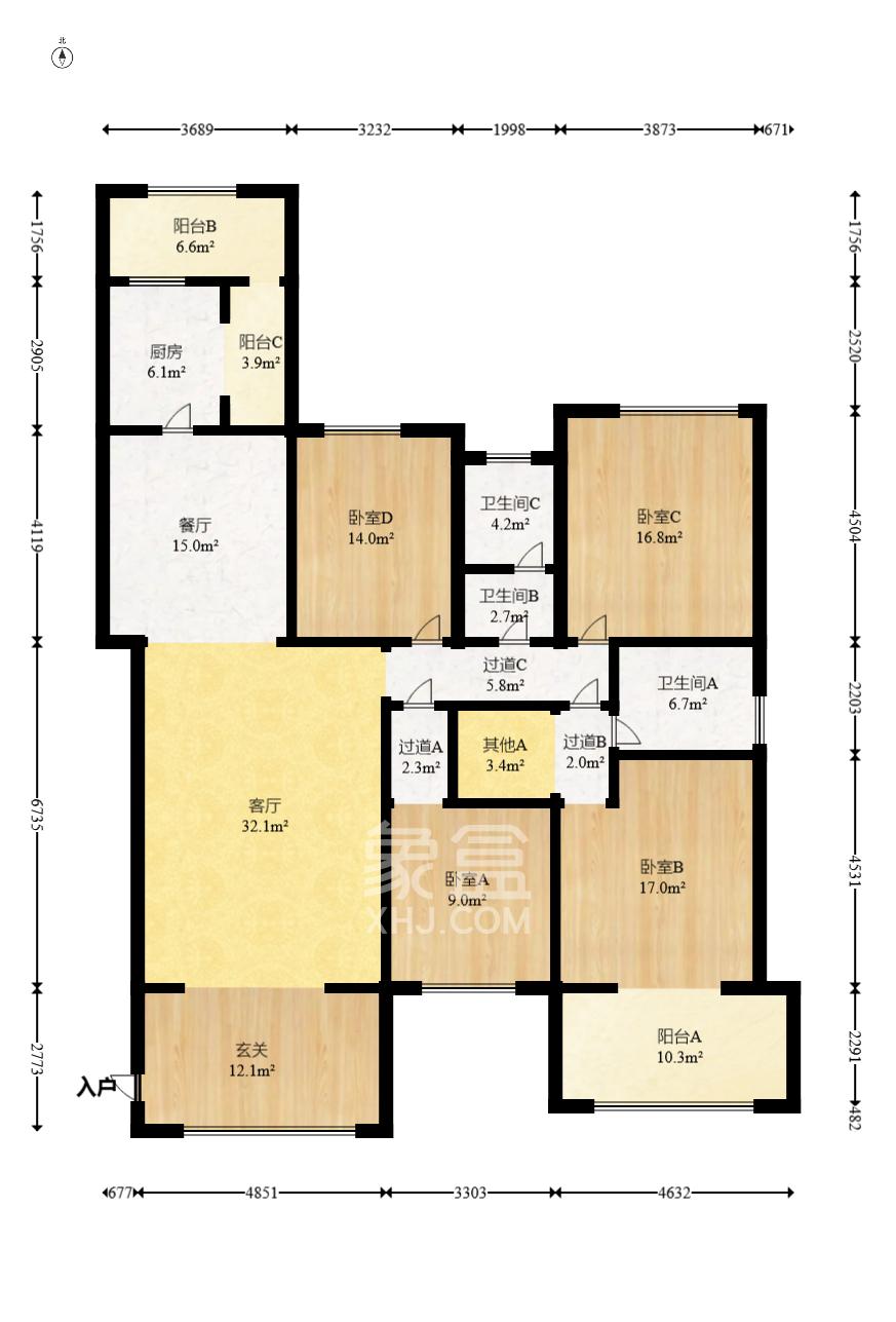 星湖湾一期洋房  4室2厅2卫    157.8万其他