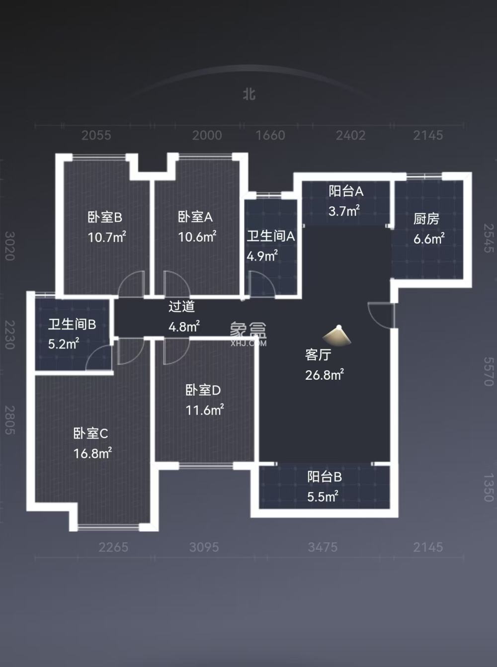 西郡佳园  4室4厅2卫    50.0万