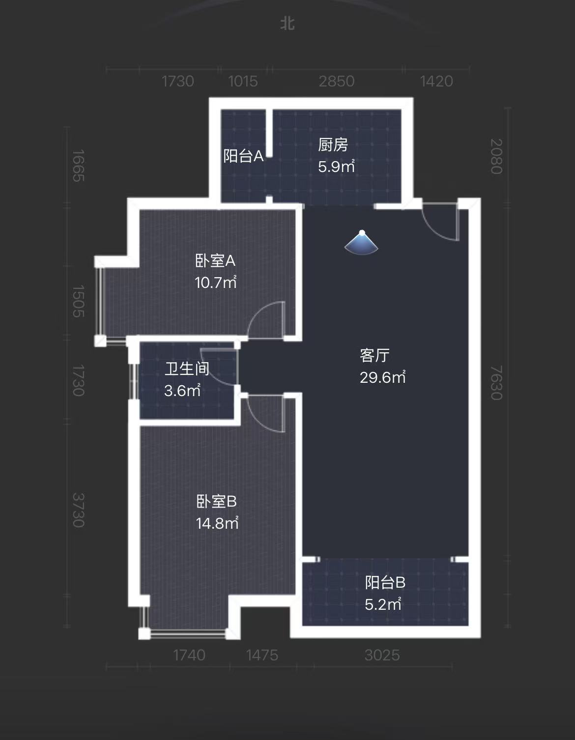 山水洲城华晨第一城 2室2厅1卫 35.8万 山水洲城华晨第一城 2室2厅1卫 35.8万室内图