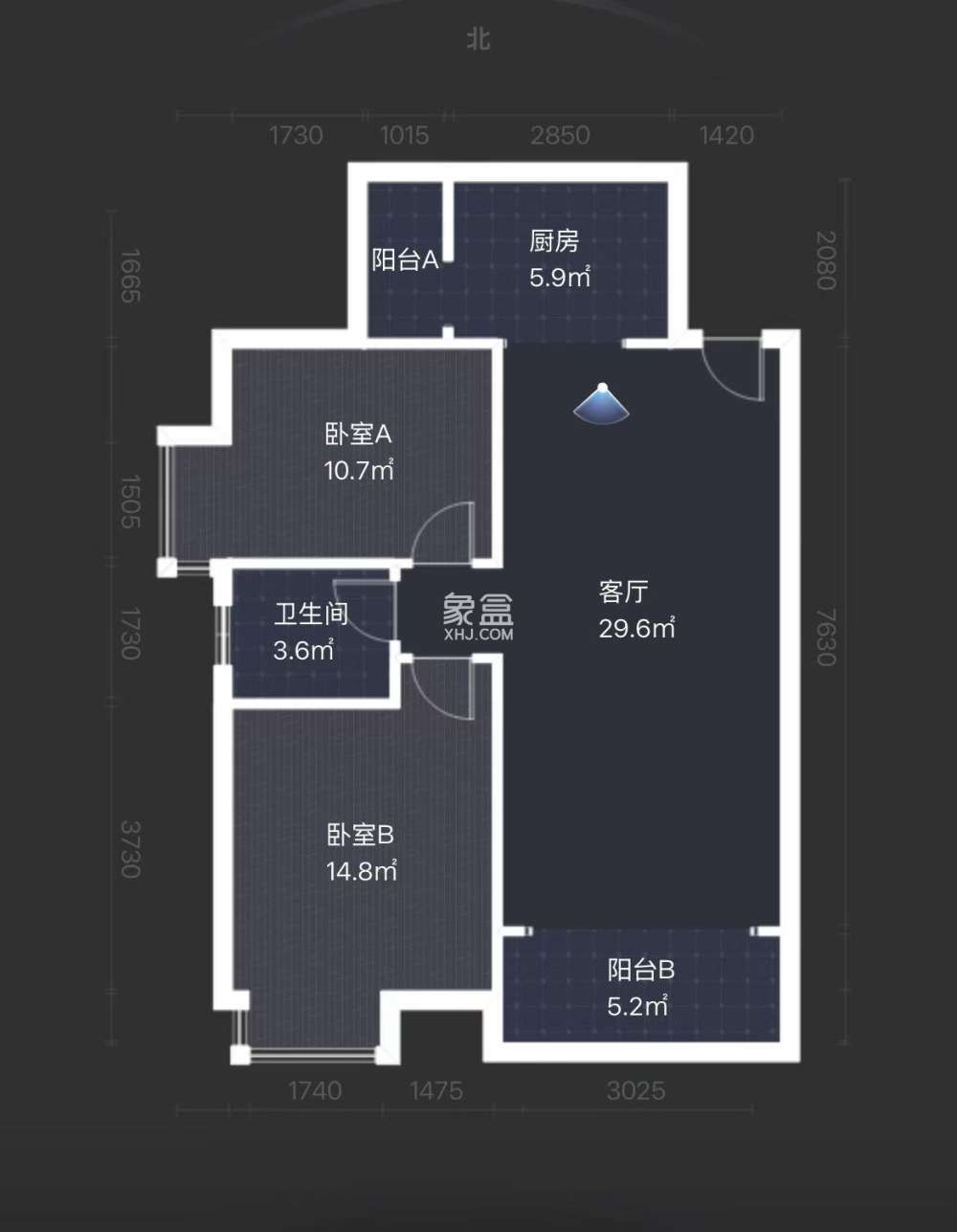 山水洲城华晨第一城  2室2厅1卫   35.80万