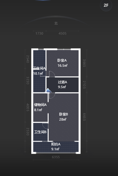 提香蓝岸  5室2厅1卫   180.00万室内图