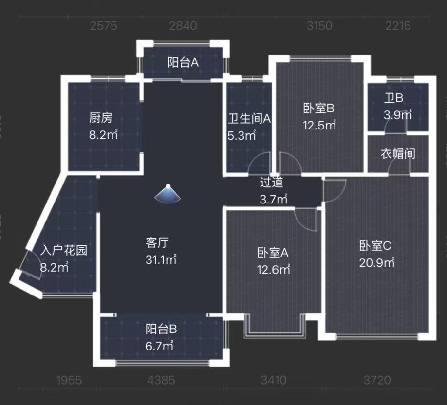 经世龙城 3室2厅2卫 72.0万 经世龙城 3室2厅2卫 72.0万室内图