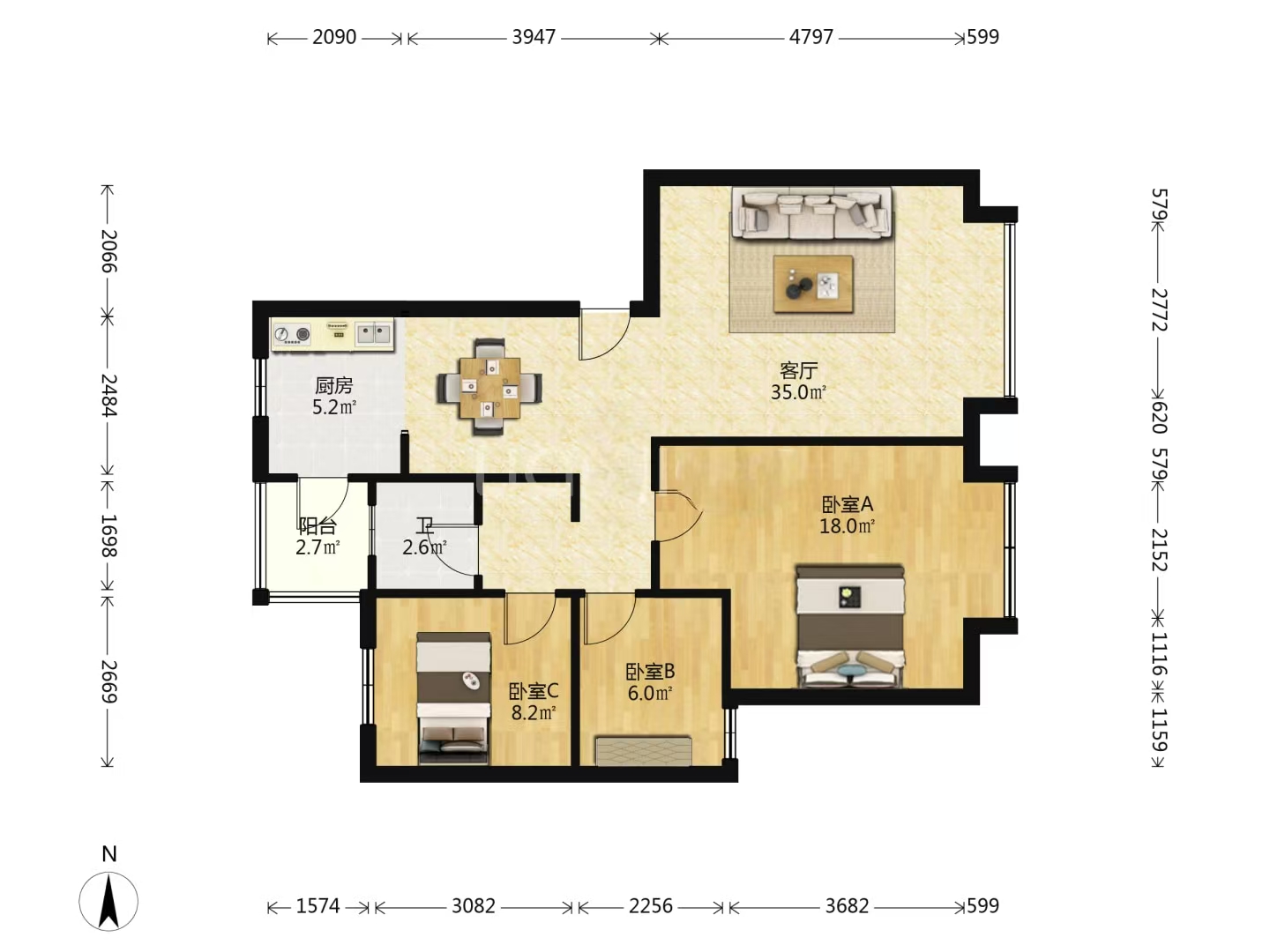 金源小区二期  3室2厅1卫    21.8万 金源小区二期  3室2厅1卫    21.8万