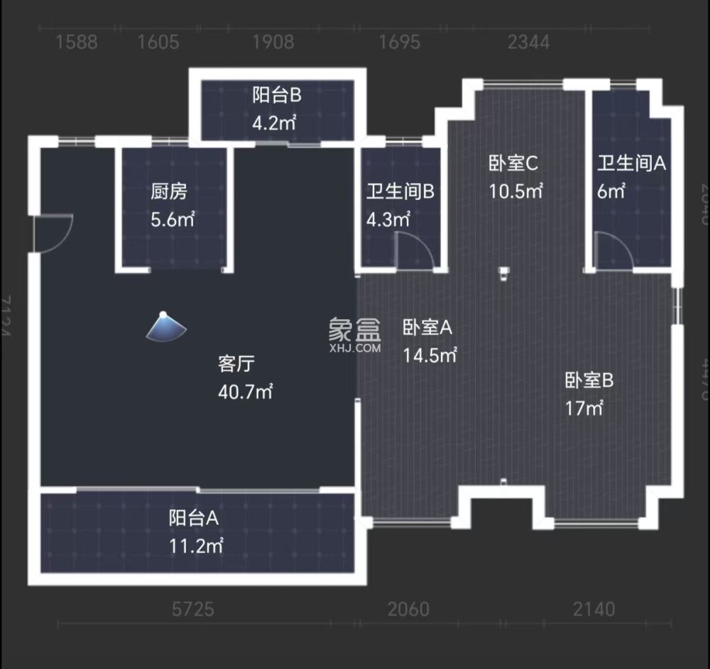 建发央著  4室2厅2卫    108.0万