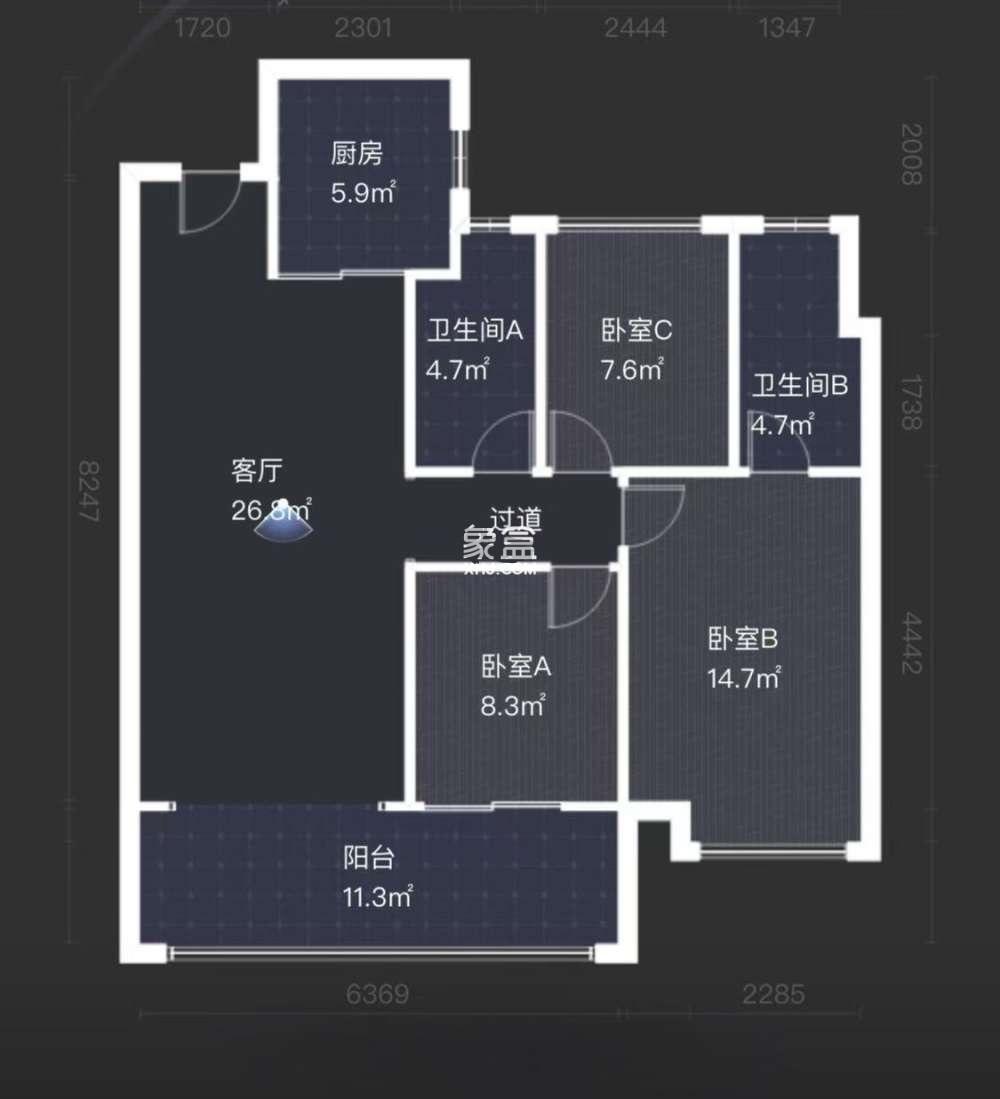 建发央著  1室0厅0卫    73.0万