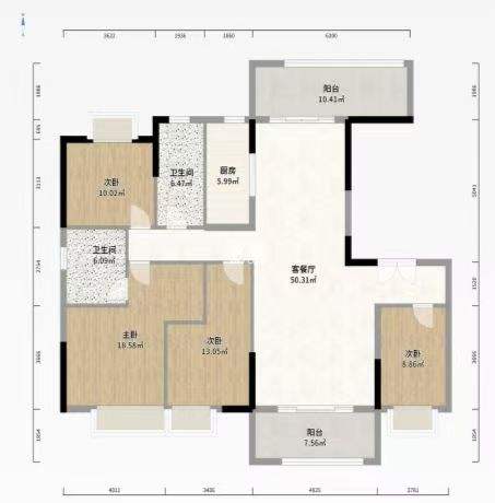 碧桂园江山一品  4室2厅2卫    75.0万