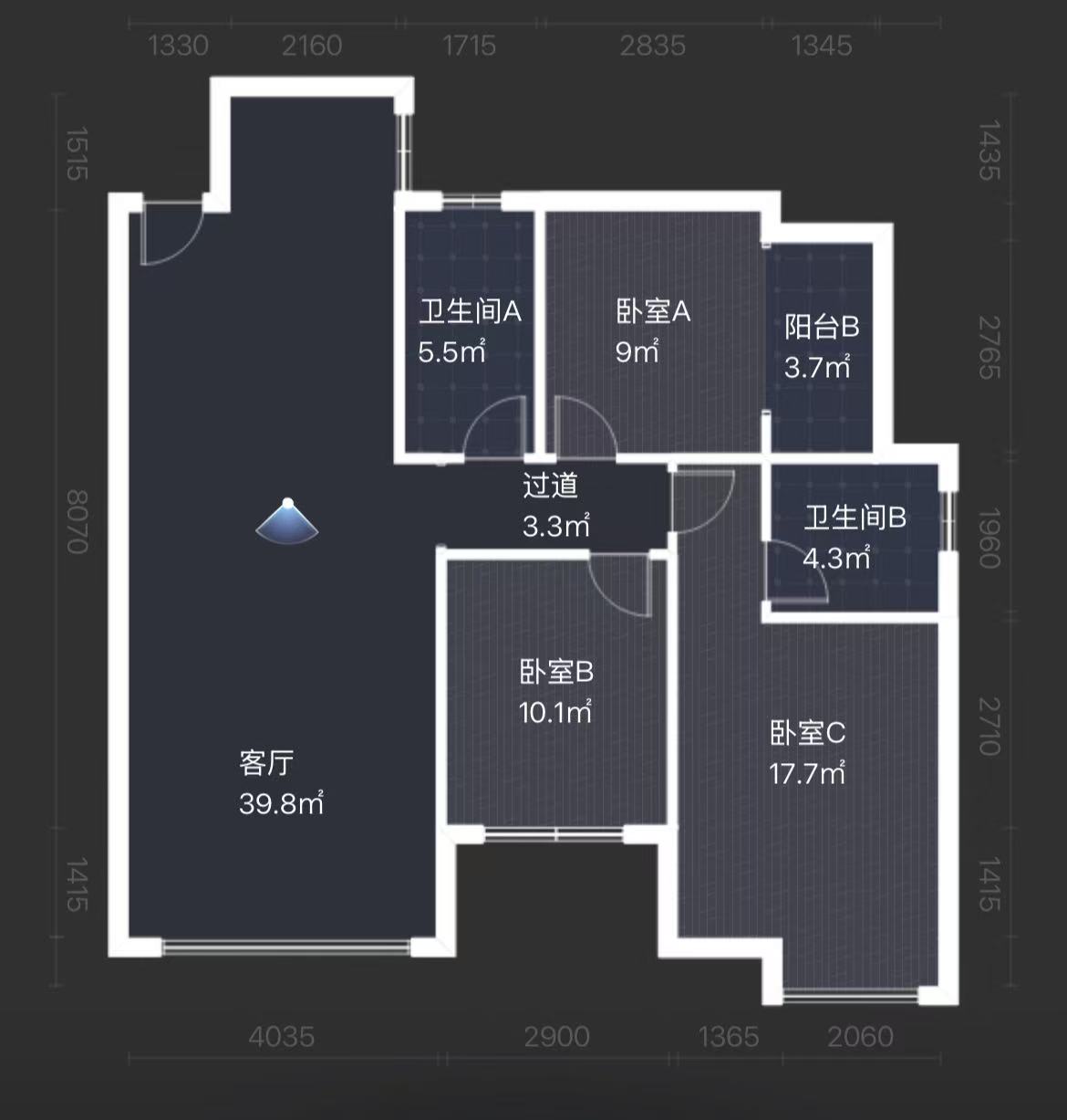 西郡佳园 3室2厅2卫 46.8万 西郡佳园 3室2厅2卫 46.8万室内图