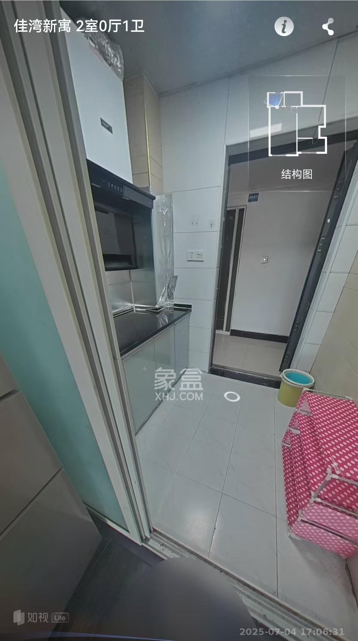 佳湾新寓 2室1厅2卫 2500.0元/月 佳湾新寓 2室1厅2卫 2500.0元/月室内图