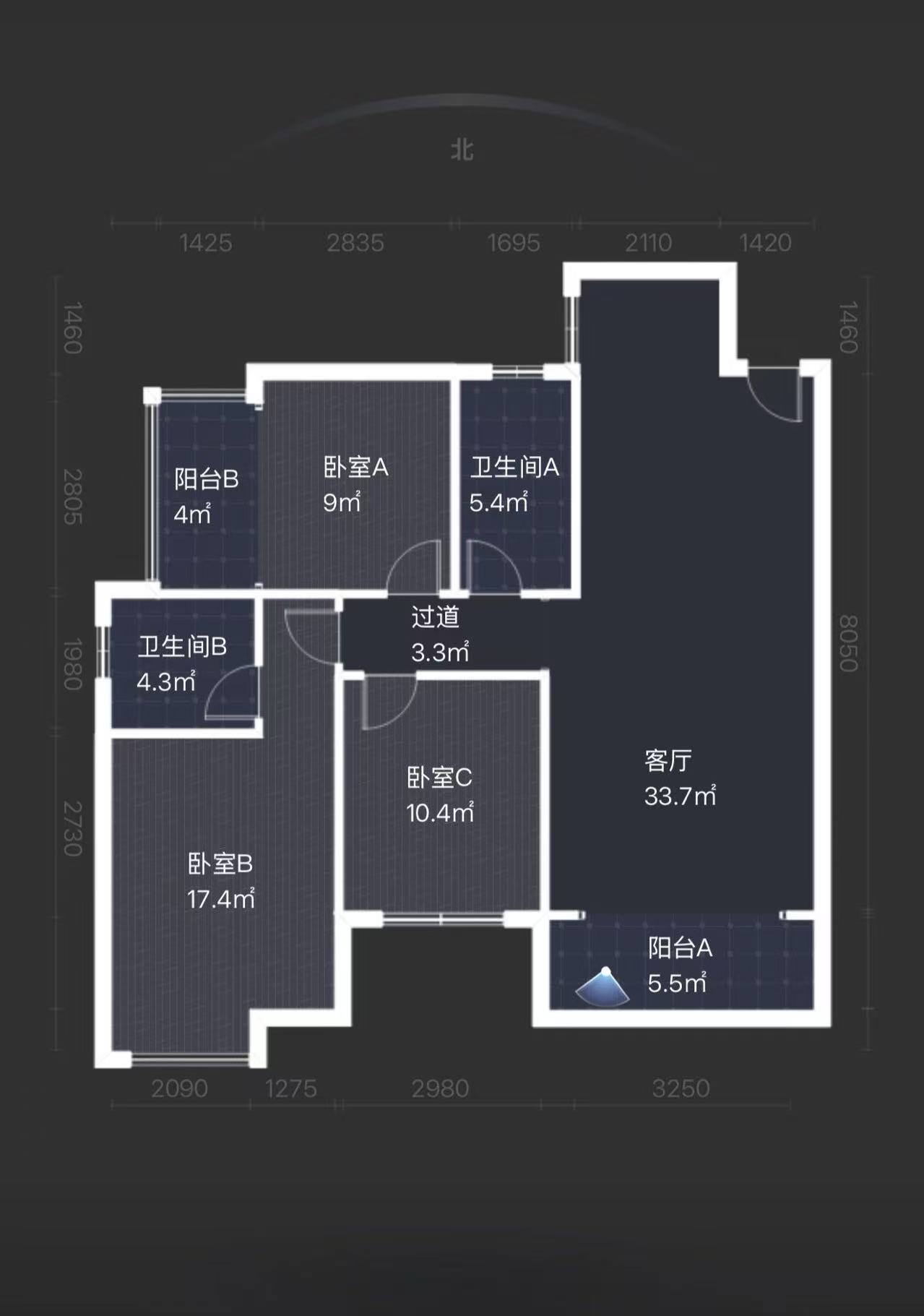 西郡佳园  3室2厅2卫   41.80万