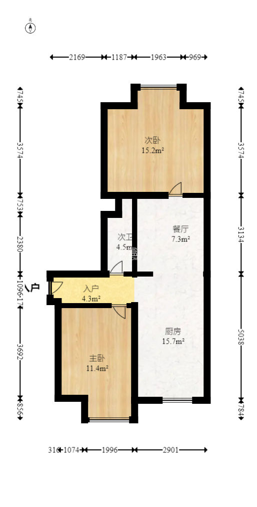 美源日月城  2室1厅1卫   150.00万