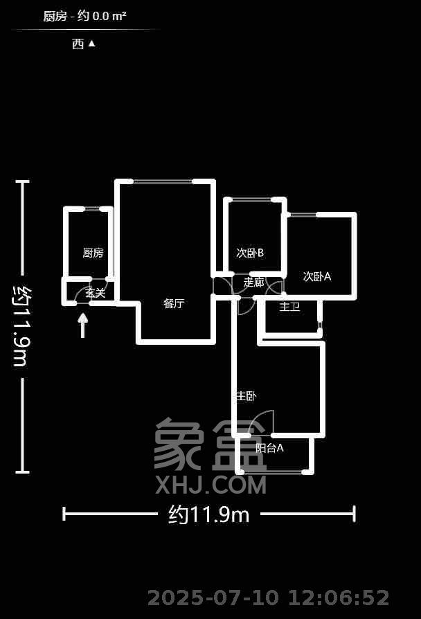 中信文化广场（中信新城二期）  3室2厅1卫   2000.00元/月室内图1