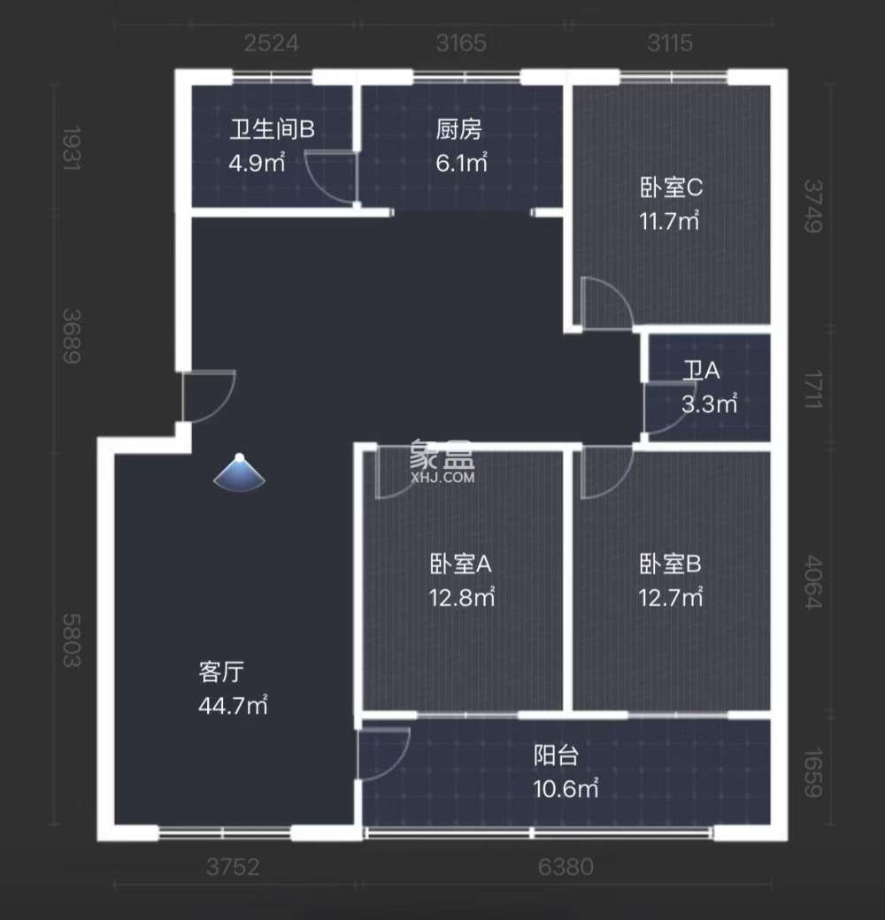 滨江一村  3室2厅2卫   27.80万