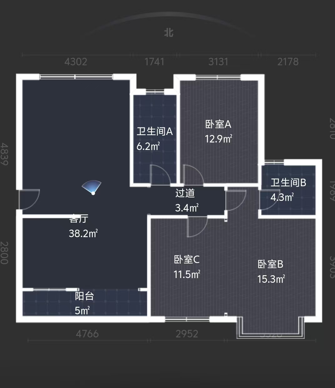 康馨佳园 3室2厅2卫 48.8万 康馨佳园 3室2厅2卫 48.8万室内图