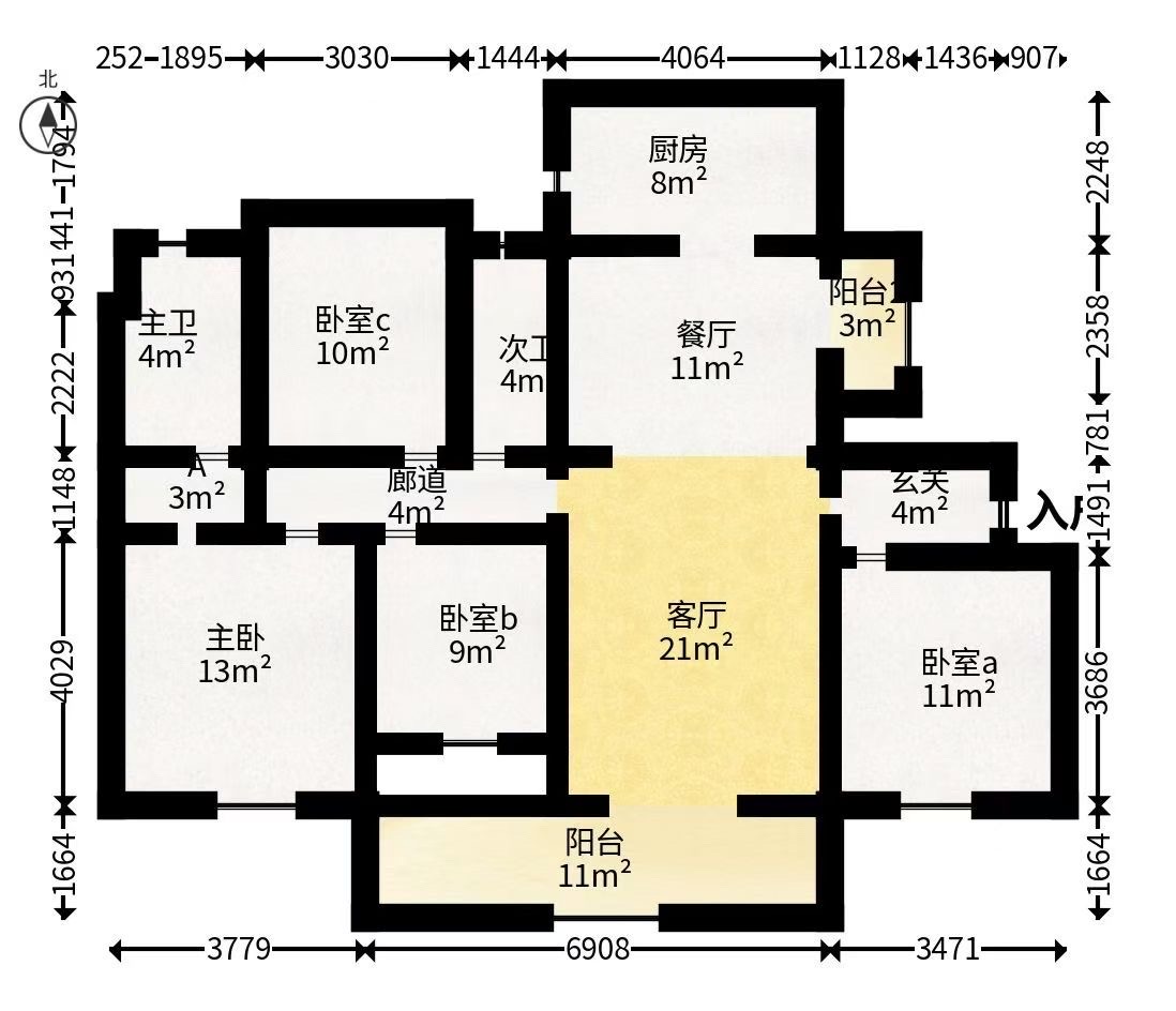 麻田小区  1室0厅0卫   1800.00元/月户型图