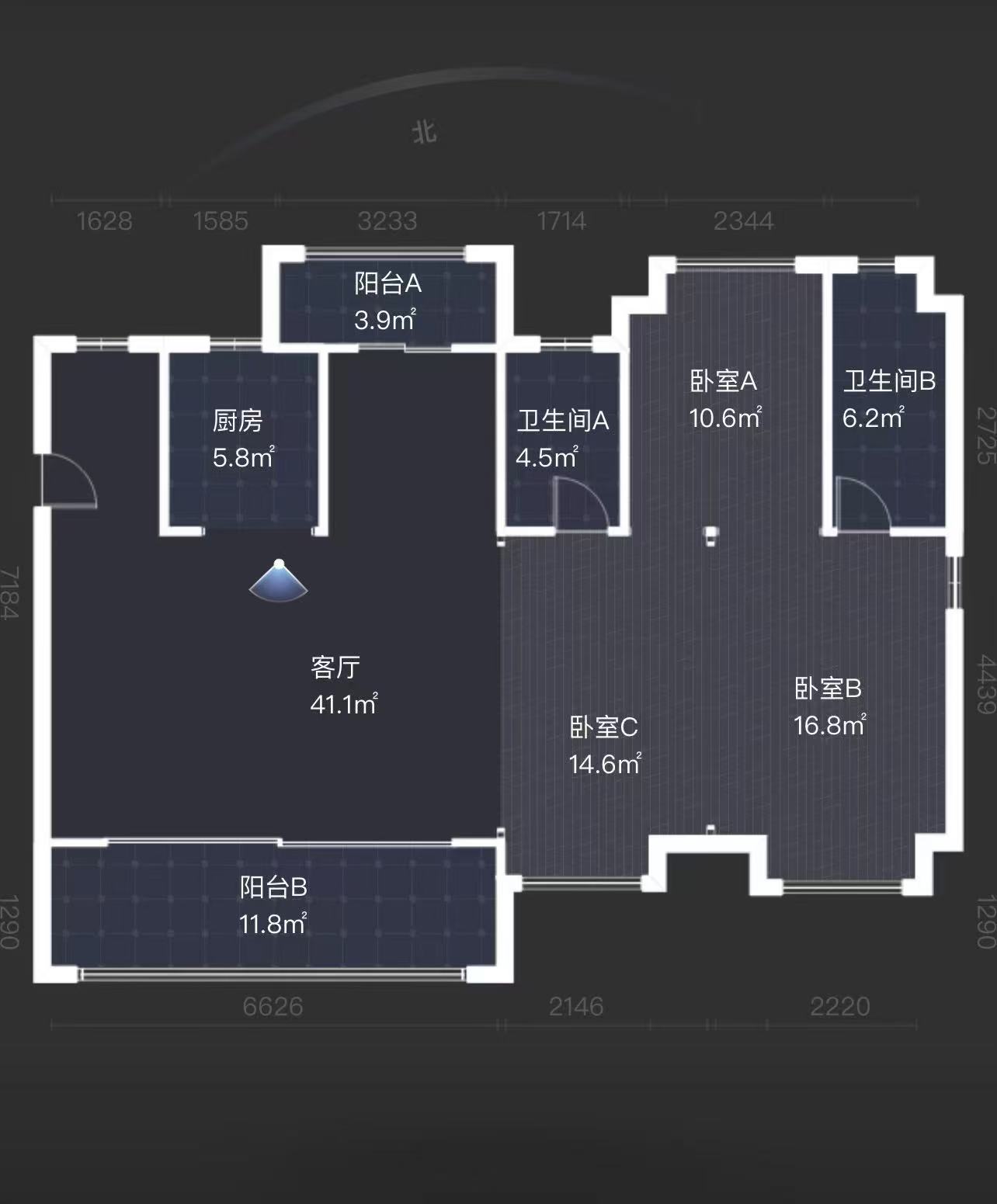 建发央著 4室2厅2卫 125.0万 建发央著 4室2厅2卫 125.0万室内图