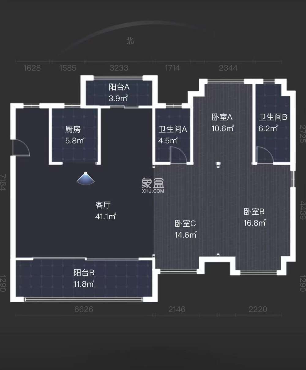 建发央著  4室2厅2卫    125.0万