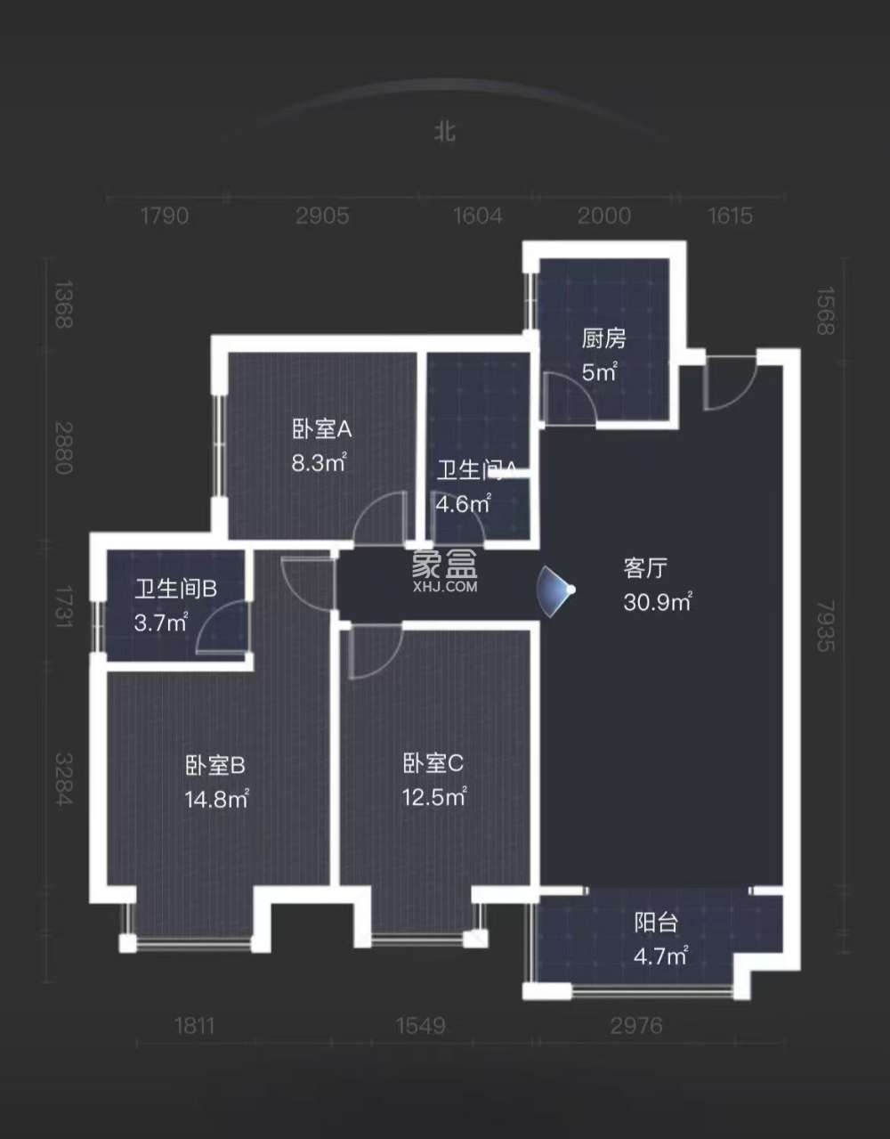 中建江湾壹号  3室2厅1卫   53.00万