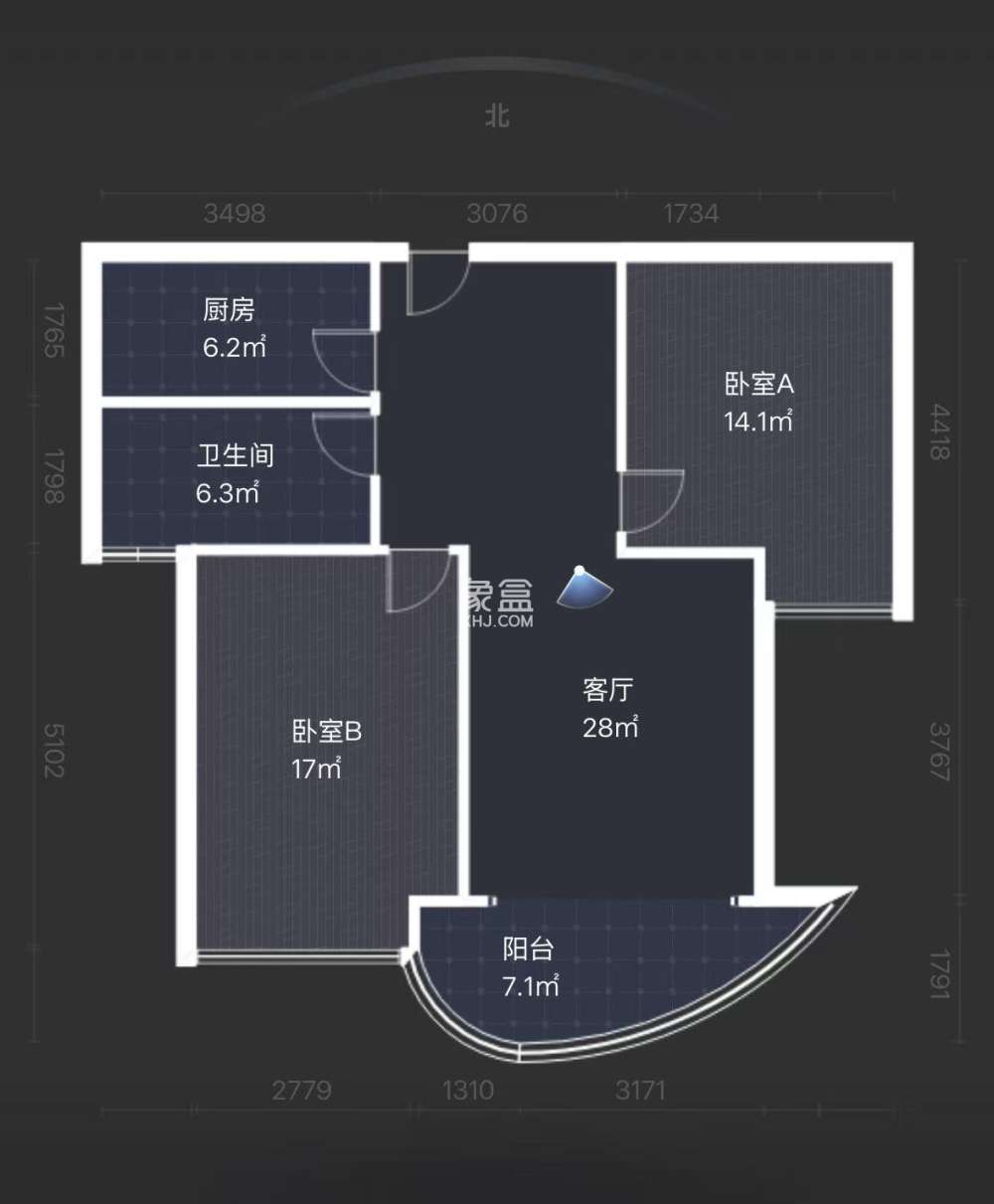 曼哈顿花园  2室2厅1卫   38.80万
