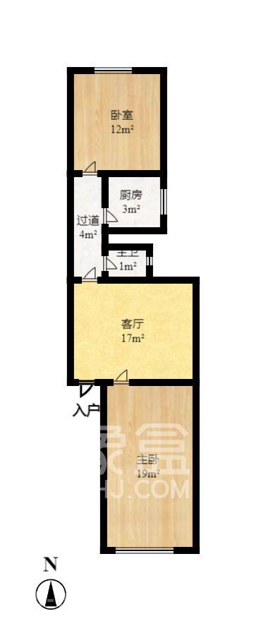 通泰街商居楼  2室1厅1卫   1500.00元/月室内图