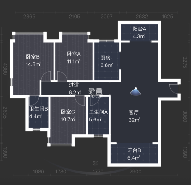 金水湾  3室2厅2卫    55.6万