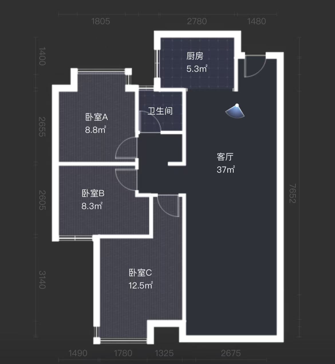 金水湾 3室1厅2卫 46.0万 金水湾 3室1厅2卫 46.0万室内图