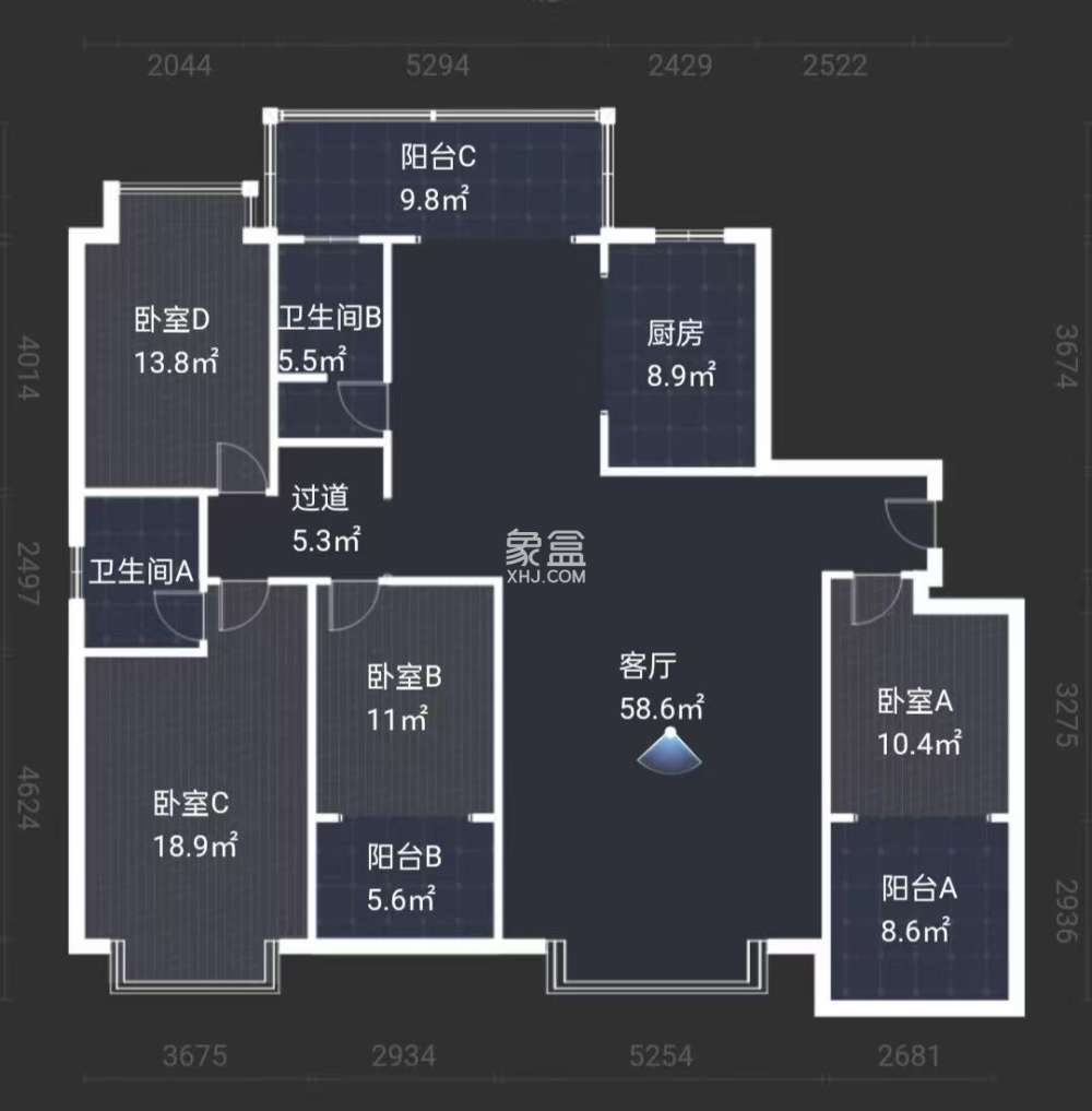 紫竹茗园  4室2厅2卫    68.8万