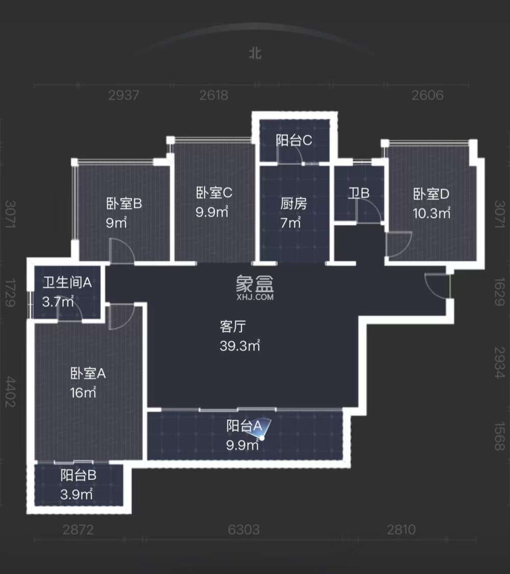 翡翠公园（北大资源）  4室2厅2卫    88.0万