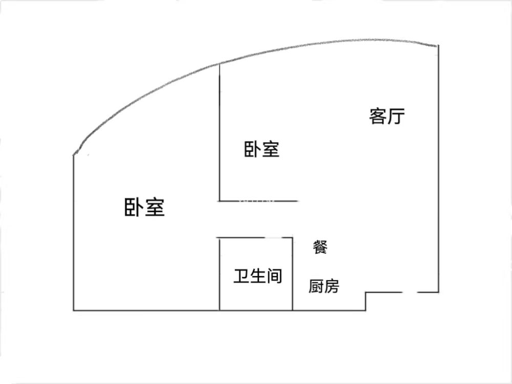 奥园广场  2室2厅1卫   58.00万