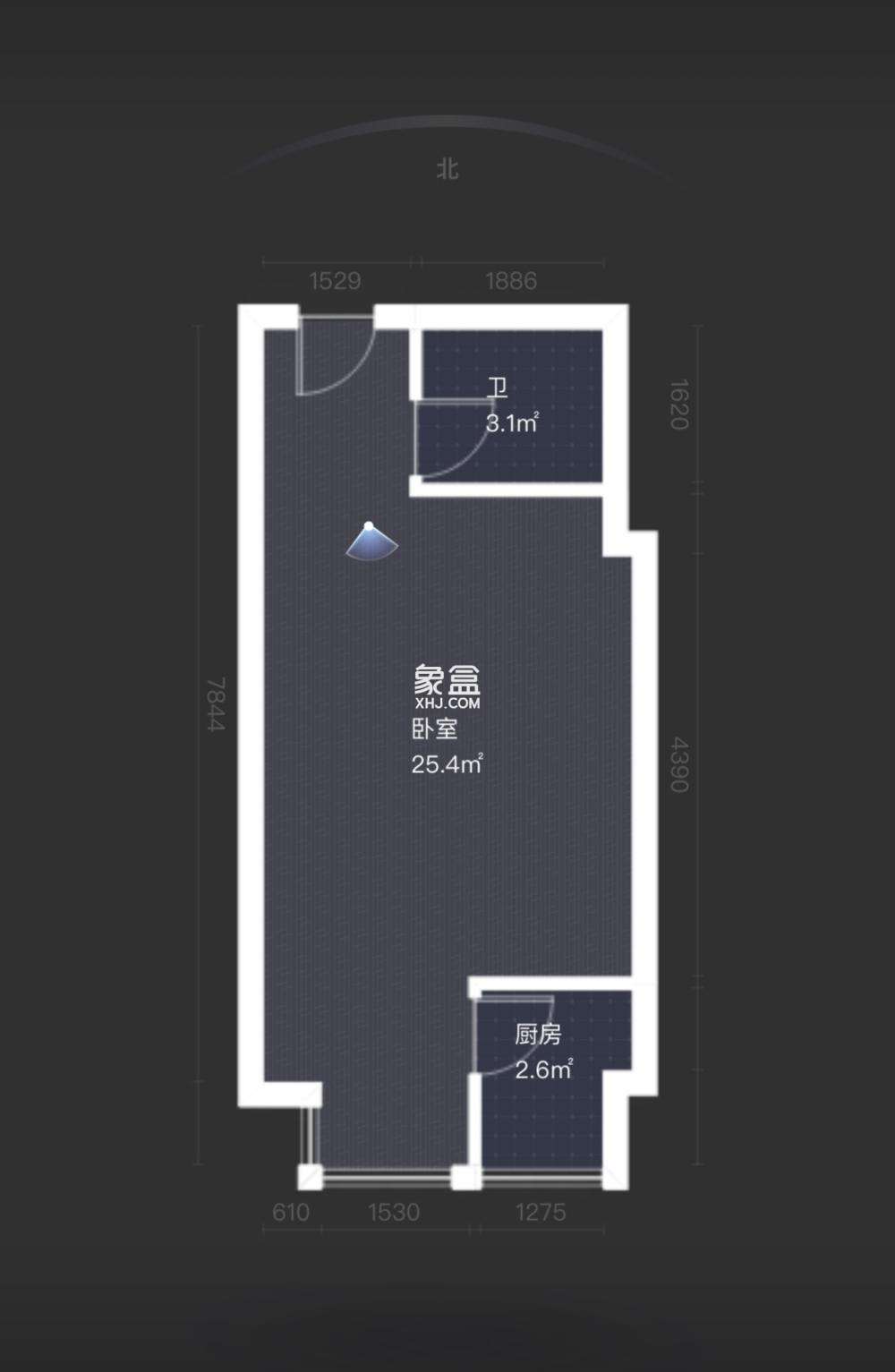 和顺天河广场（型格广场）  1室1厅1卫   18.00万