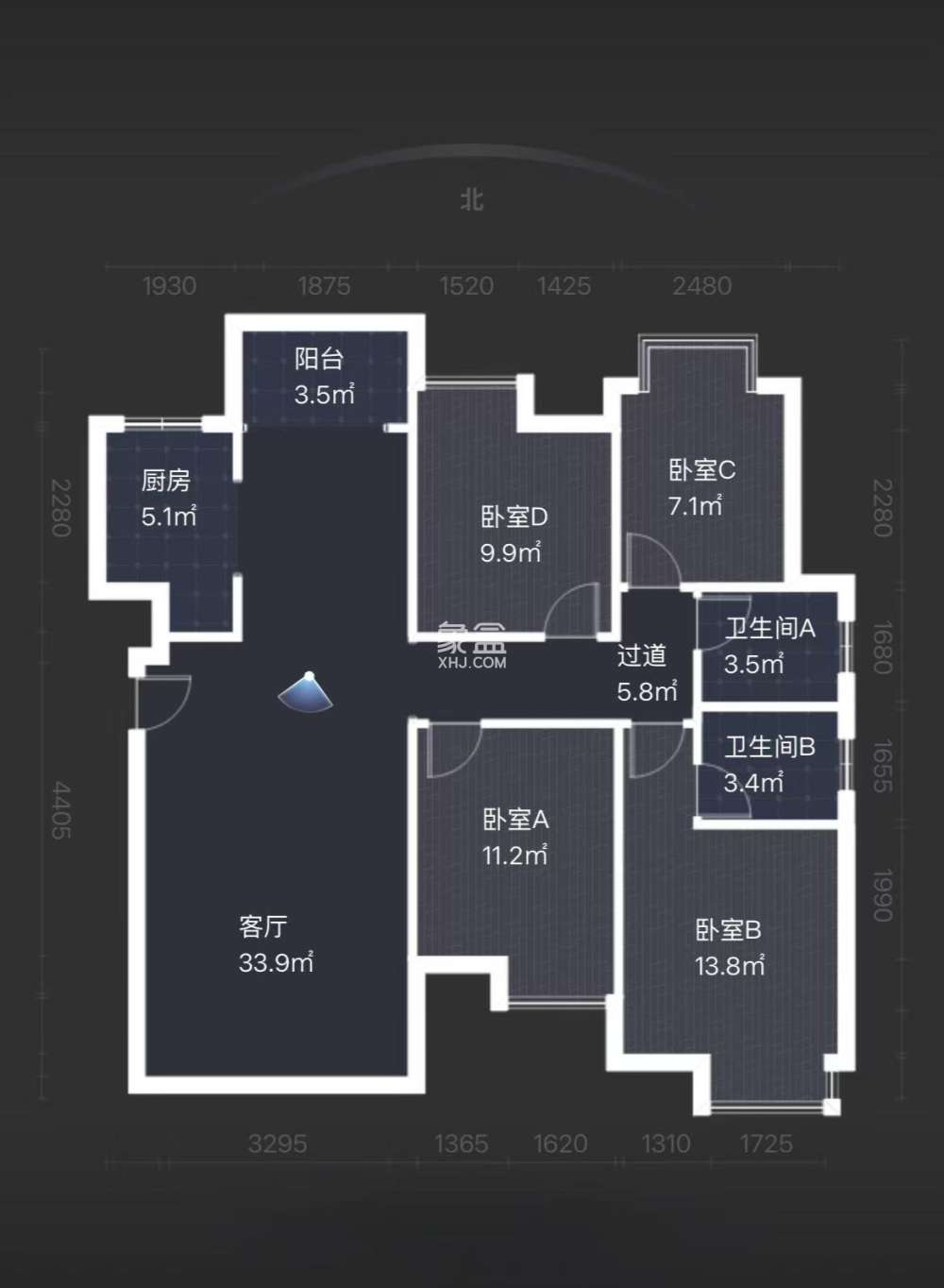 金水湾 4室2厅2卫 65.0万 金水湾 4室2厅2卫 65.0万室内图
