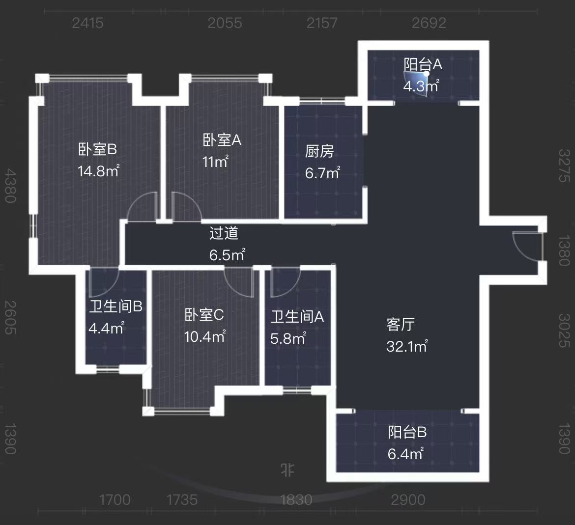 金水湾  3室2厅2卫   58.00万