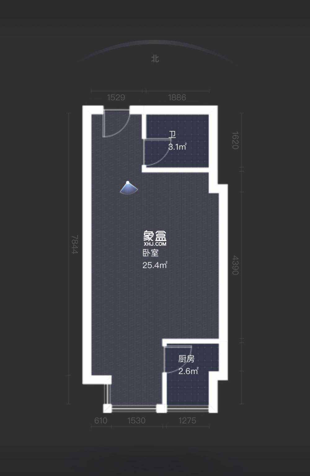和顺天河广场（型格广场）  1室1厅1卫   18.00万