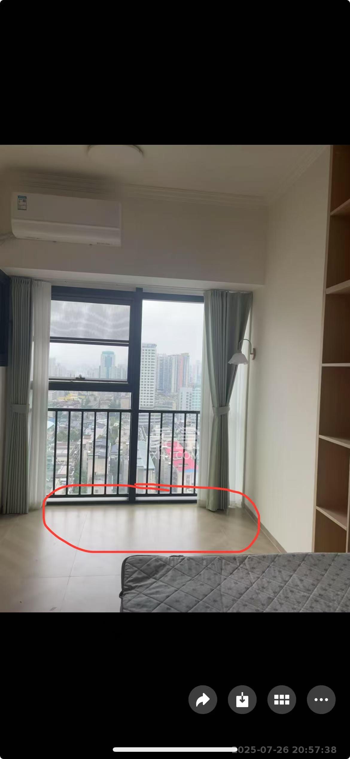 华润置地中心 1室0厅0卫 2500.0元/月 华润置地中心 1室0厅0卫 2500.0元/月室内图