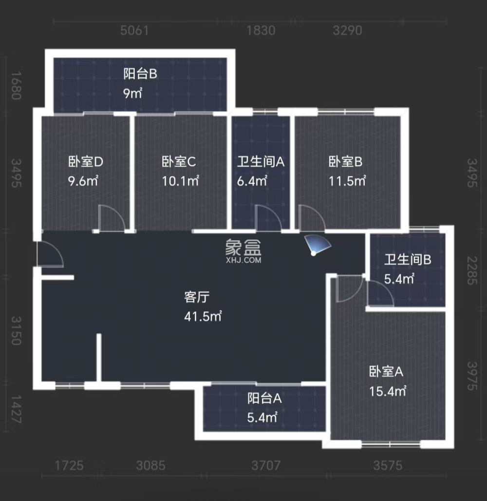 滨江花园  4室2厅2卫   75.00万