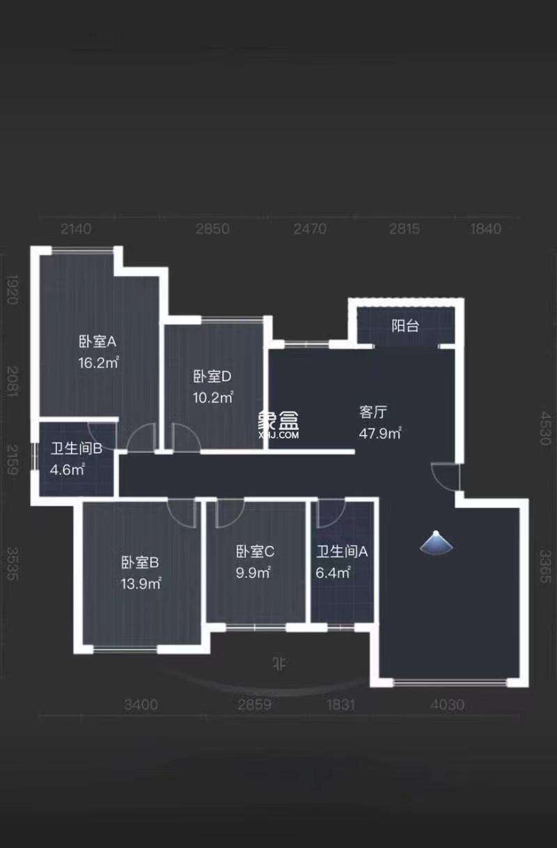 西郡佳园  4室2厅1卫    50.0万