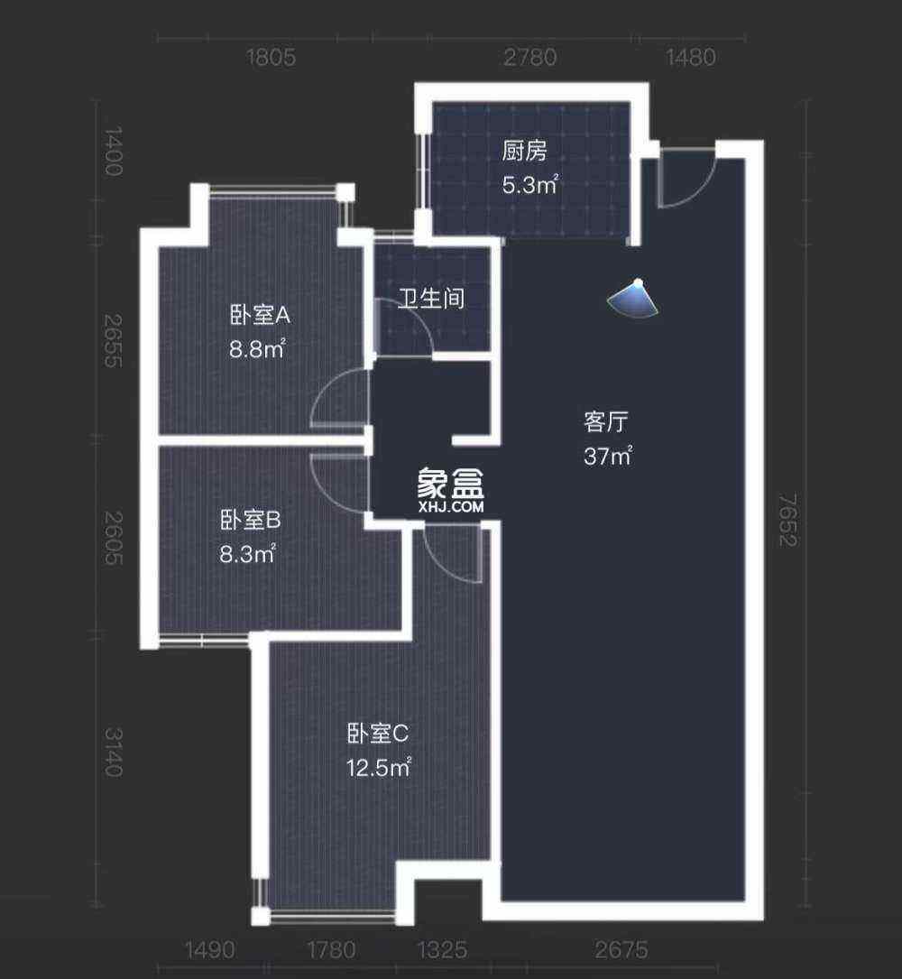 金水湾  3室2厅2卫    80.0万