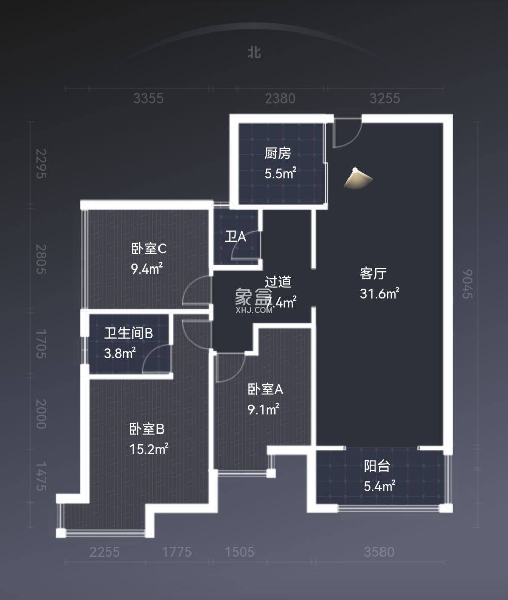 提香蓝岸  3室2厅2卫    46.8万