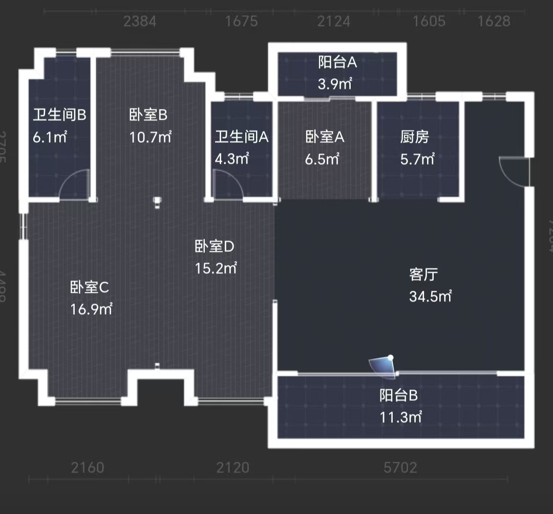 建发央著  4室2厅2卫   118.00万
