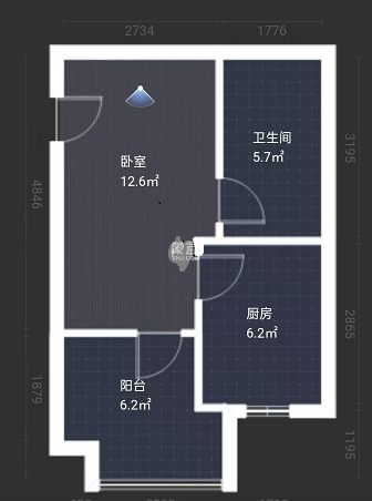 中建江湾壹号  1室1厅1卫   23.00万