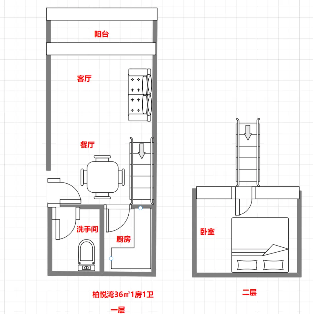 湘一书香里 1室1厅1卫 2400.0元/月 湘一书香里 1室1厅1卫 2400.0元/月户型图