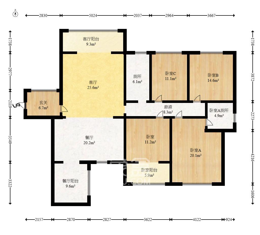 金鼎公园尚  4室2厅2卫    2300.0元/月 金鼎公园尚  4室2厅2卫    2300.0元/月室内图