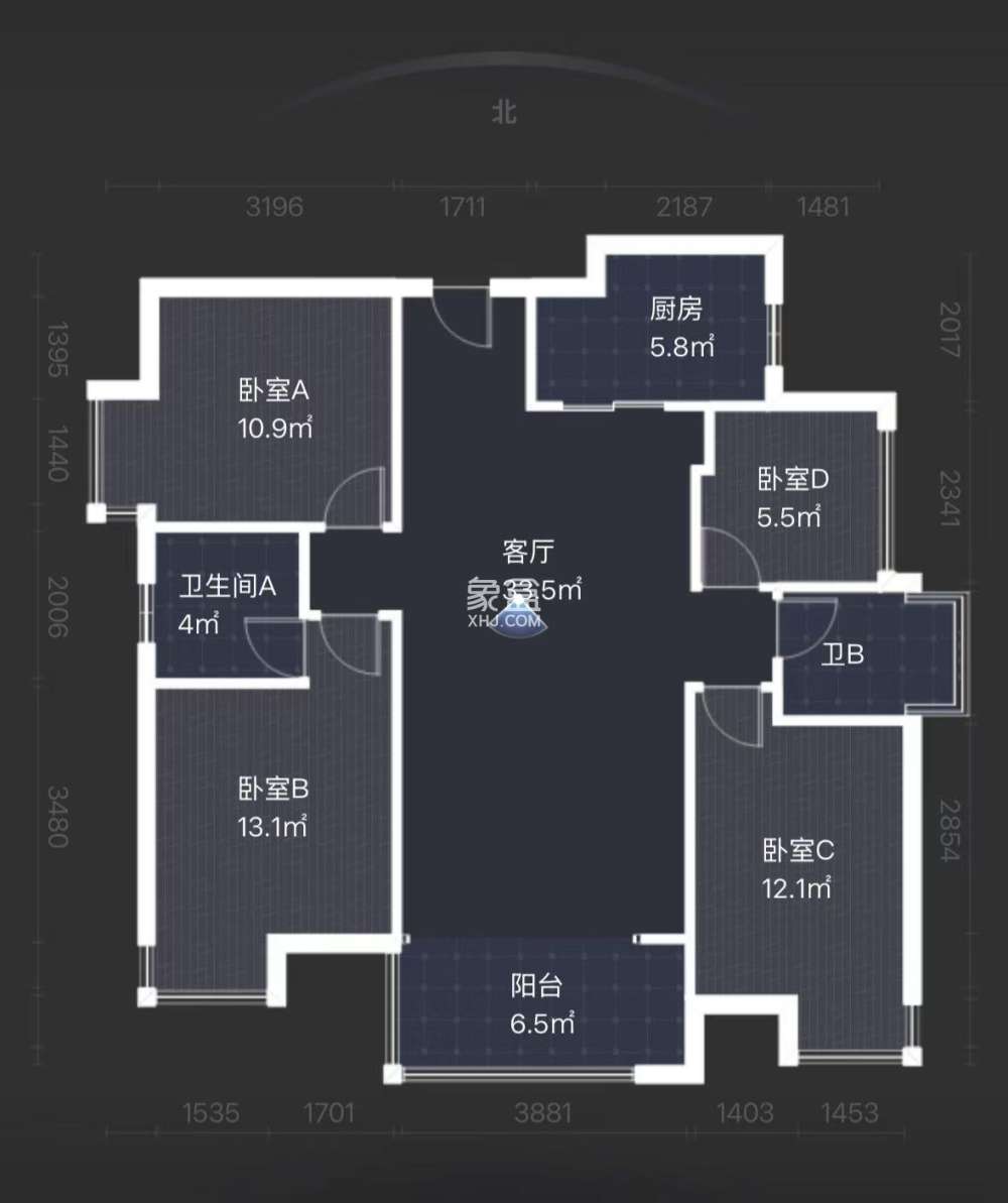城发津枫庭苑  4室2厅2卫    45.0万
