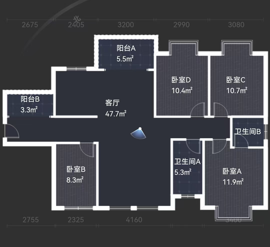 型格建宁翰府 4室2厅2卫 70.0万 型格建宁翰府 4室2厅2卫 70.0万室内图