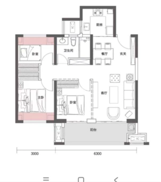 中海誉园 3室2厅2卫 49.5万 中海誉园 3室2厅2卫 49.5万室内图