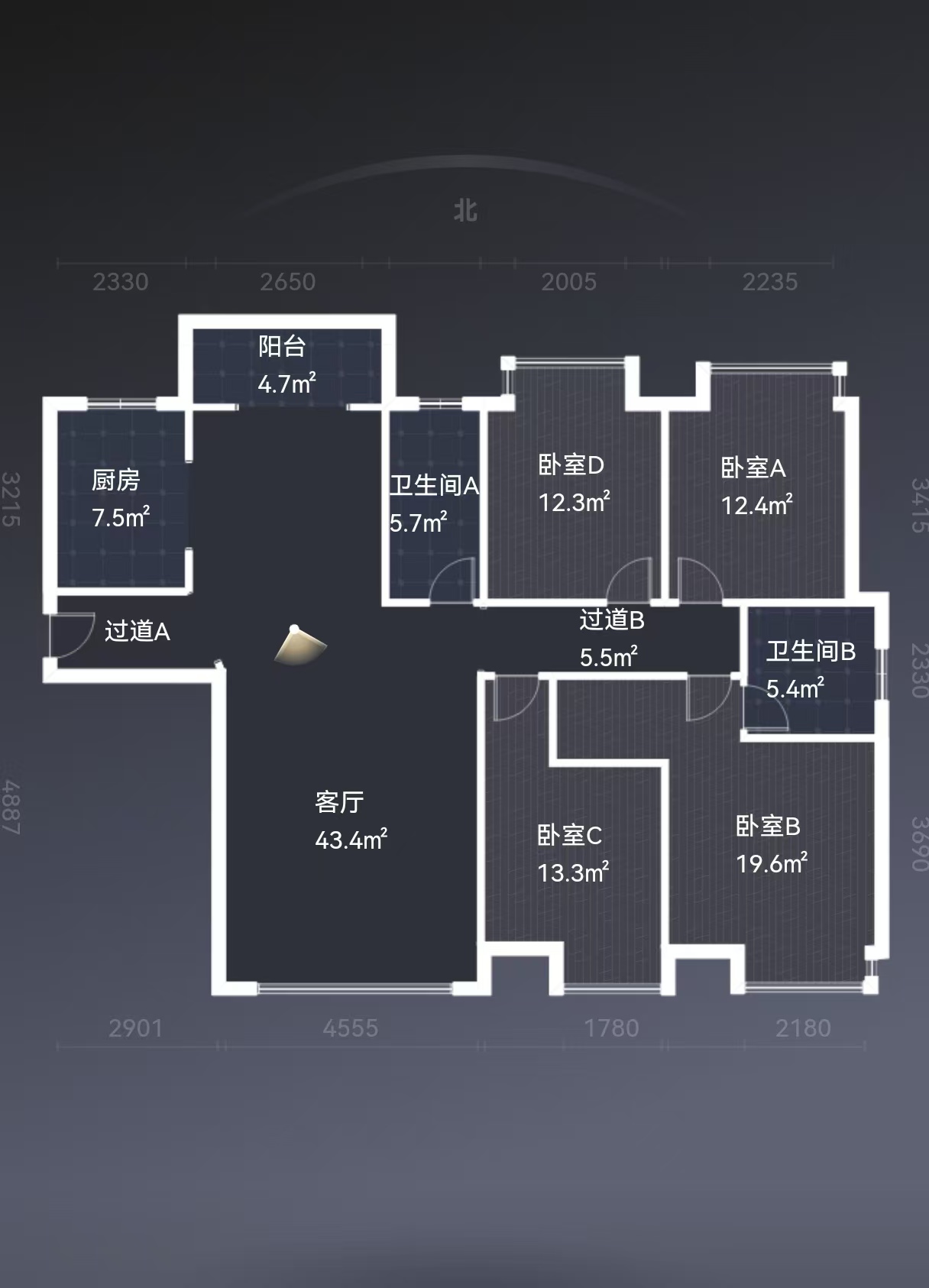 金水湾 4室2厅2卫 88.0万 金水湾 4室2厅2卫 88.0万室内图