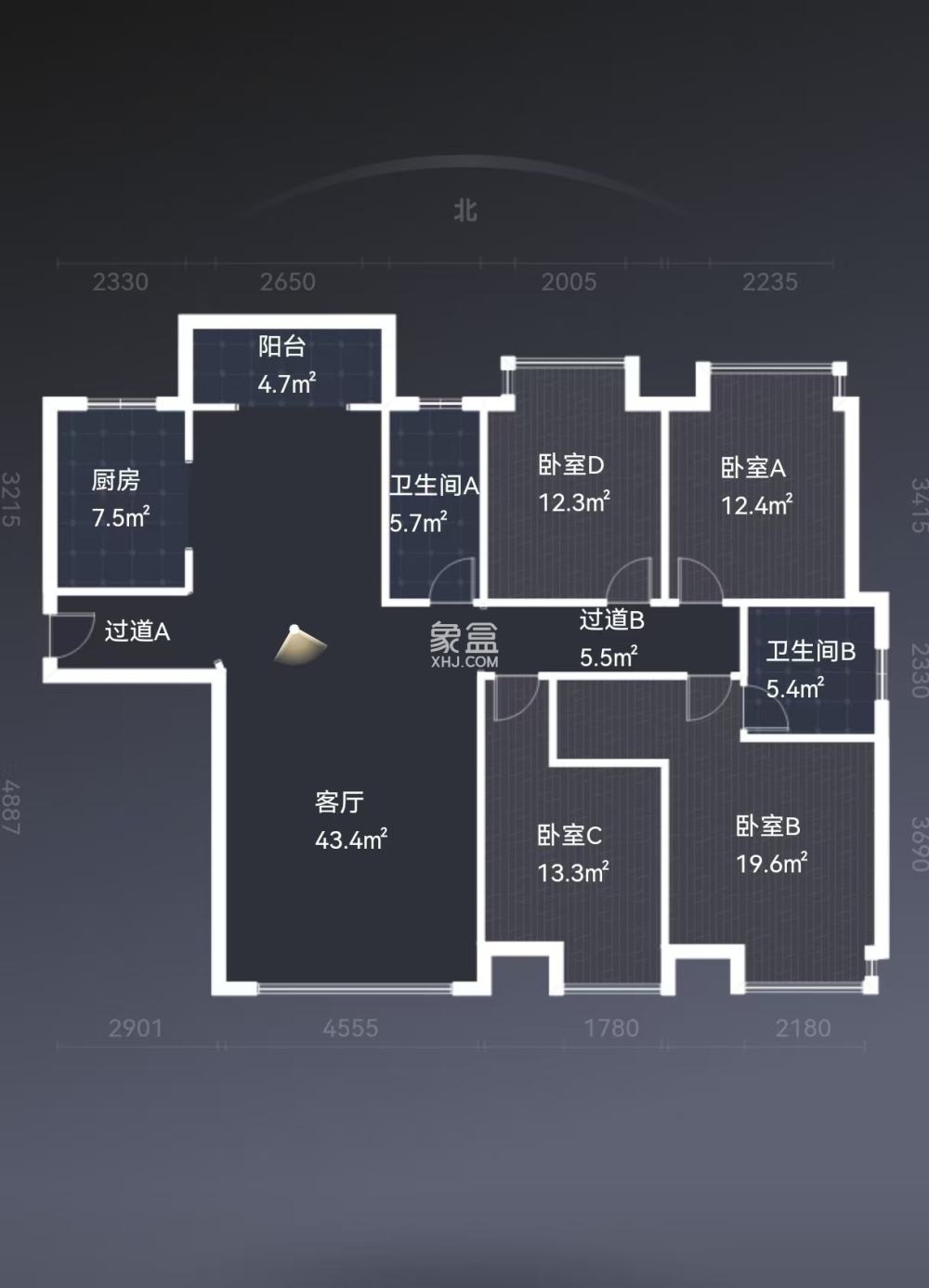 金水湾  4室2厅2卫    86.0万