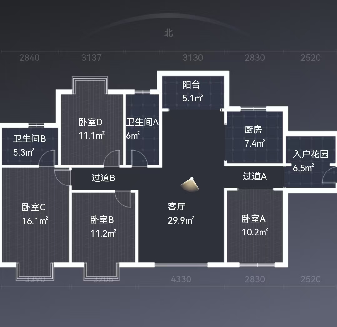 型格建宁翰府 4室2厅2卫 99.0万 型格建宁翰府 4室2厅2卫 99.0万室内图